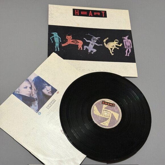Vintage Heart Bad Animals Record Vinyl 33 RPM Album Lp 12" Cover 1987 Alone RSVP - Picture 1 of 4